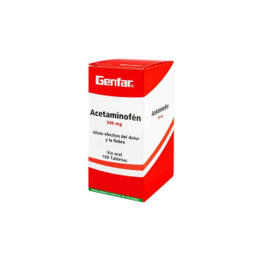 ACETAMINOFEN GENFAR 500MG...